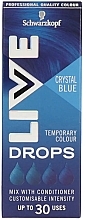 Düfte, Parfümerie und Kosmetik Haarfärbetropfen - Live Drops Crystal Blue Temporary Color