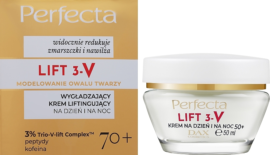 Universelle Gesichtscreme für Tag und Nacht 50+ - Perfecta Lift 3-V 3% Trio-V-Lift Complex 70+  — Bild N1