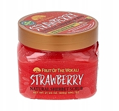 Natürliches Peeling-Sorbet Erdbeere - Wokali Natural Sherbet Scrub Strawberry — Bild N2
