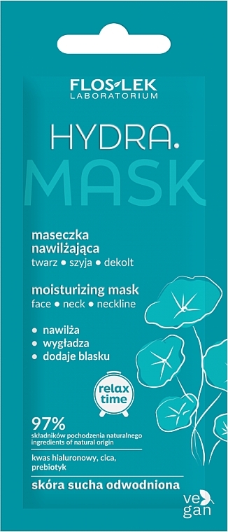 Feuchtigkeitsspendende Maske für Gesicht, Hals und Dekolleté - Floslek Hydra Mask — Bild N1