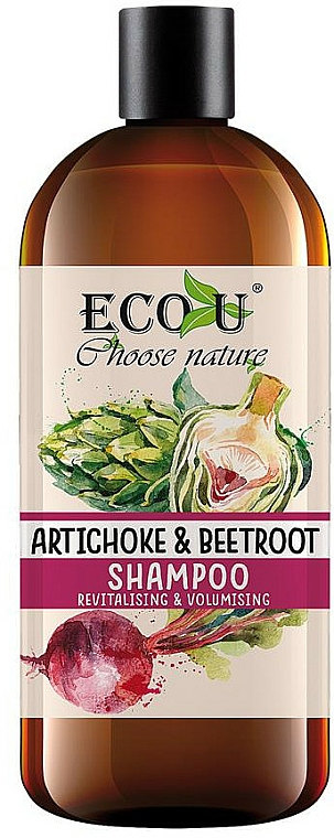 Revitalisierendes Shampoo für mehr Volumen mit Artischocke und Rübe - Eco U Artichokes and Beets Shampoo — Bild N1