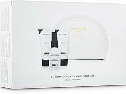 Haarpflegeset - Balmain Paris Hair Couture Cosmetic Care Set (Haarshampoo 50ml + Haarspülung 50ml + Haarspray 50ml + Kosmetiktasche) — Bild N2