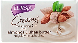 Düfte, Parfümerie und Kosmetik Feuchtigkeitsspendende Cremeseife mit Mandeln und Sheabutter - Luksja Creamy Almond Shea Butt Soap