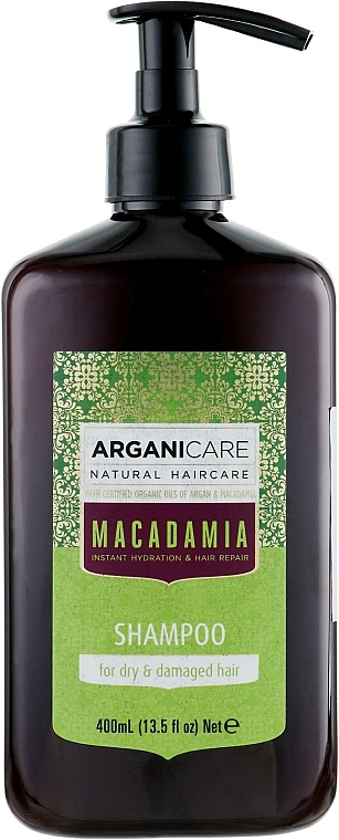 Revitalisierendes Shampoo mit Arganöl und Macadamia - Arganicare Macadamia Shampoo