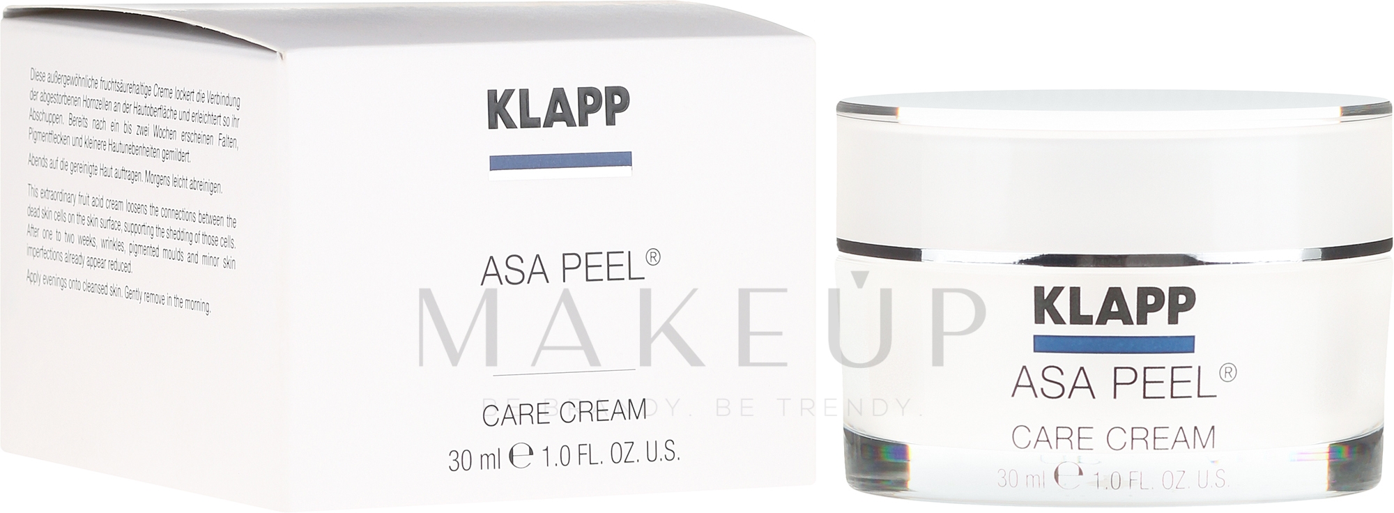 Creme-Peeling für das Gesicht mit Fruchtsäure - Klapp ASA Peel Cream ACA — Bild 30 ml