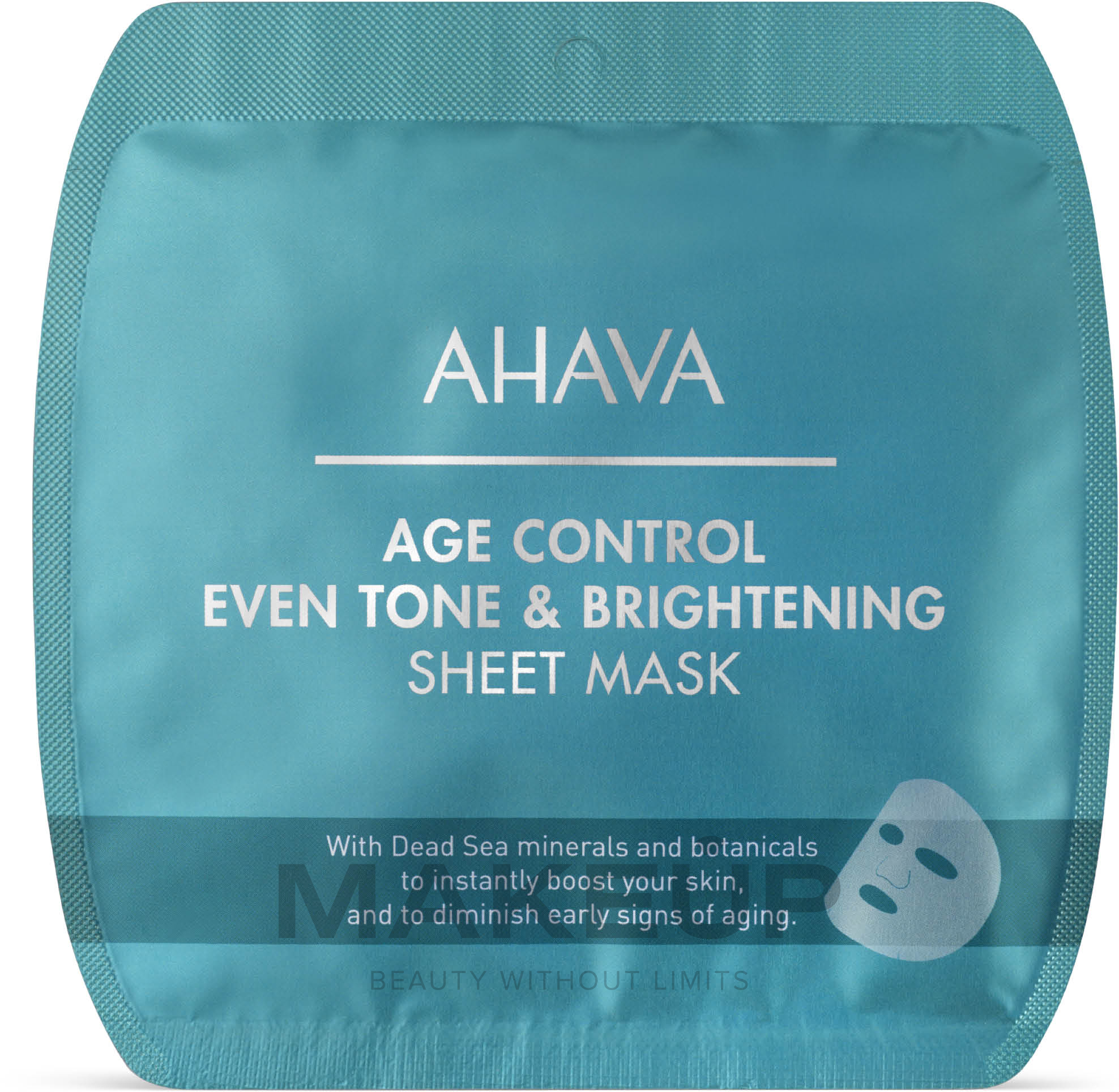 Tuchmaske für das Gesicht - Ahava Time To Smooth Age Control Even Tone & Brightening Sheet Mask — Bild 17 g