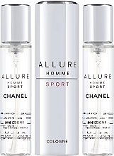 Chanel Allure Homme Sport Cologne - Kölnischwasser (3 x Nachfüllung mit Zesräuber) — Bild N2