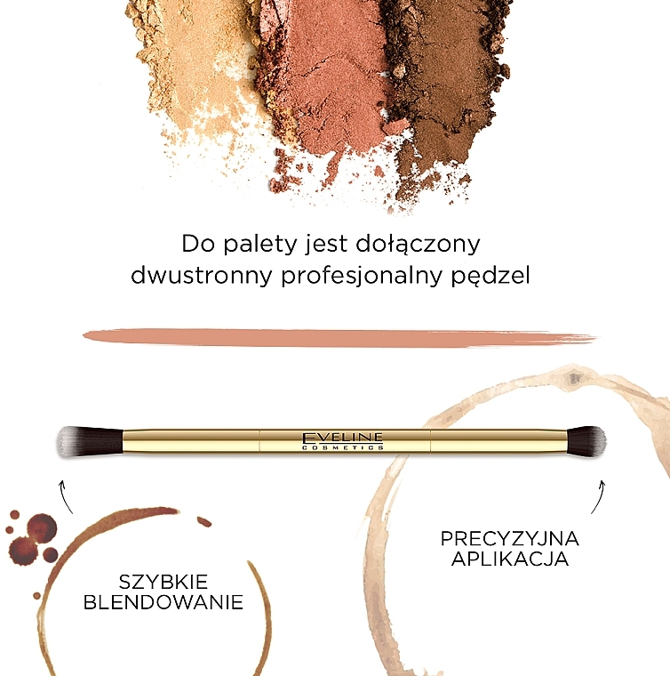 Lidschattenpalette - Eveline Cosmetics Charming Mocha Eyeshadow — Foto N6