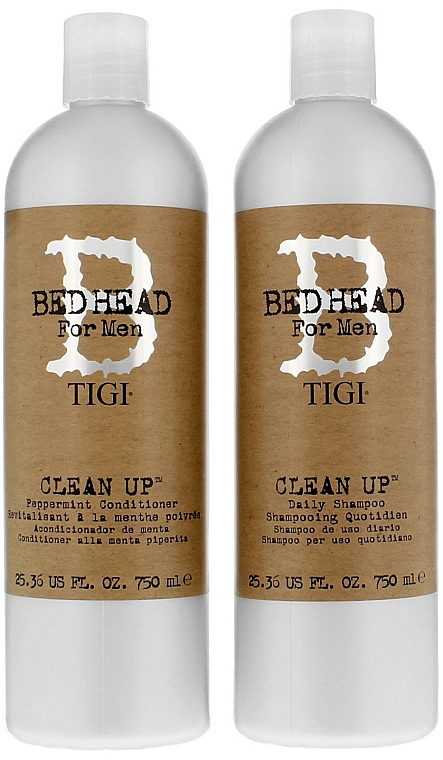 Haarpflegeset - Tigi Bed Head Clean Up (Shampoo 750ml + Conditioner 750ml) — Bild N1