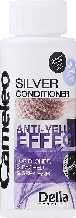 Haarspülung "Silver" für blonde, gebleichte und graue Haare - Delia Cosmetics Cameleo Silver Conditioner