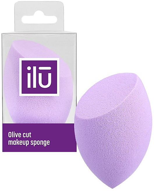 Schminkschwamm violett - Ilu Sponge Olive Cut Purple — Bild N1