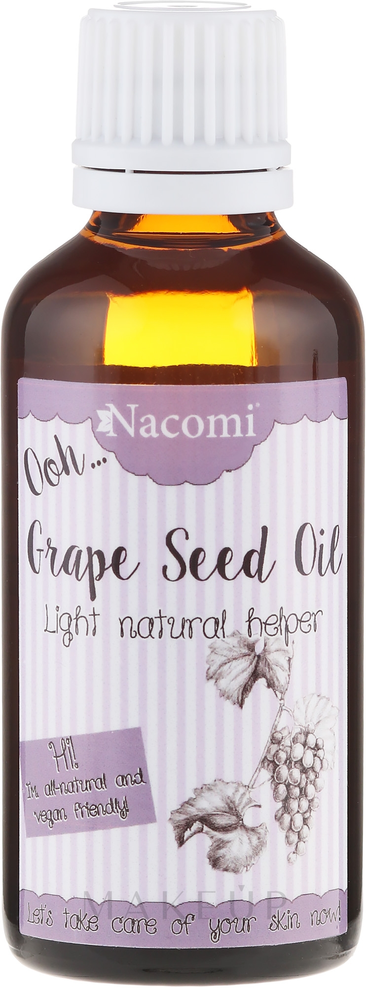 Gesichts- und Körperöl mit Traubenkernextrakt - Nacomi Grape Seed Oil — Bild 50 ml