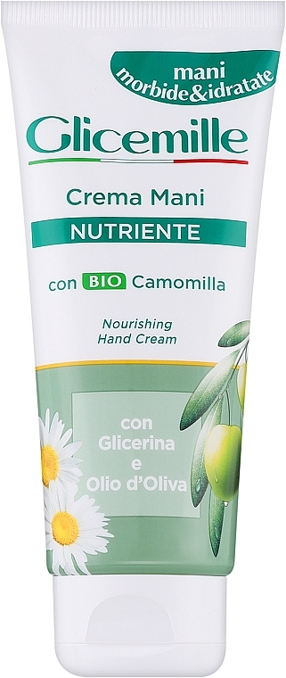 Nährende Handcreme mit Kamillenextrakt und Olivenöl - Mirato Glicemille Nourishing Hand Cream (Tube) — Bild N1