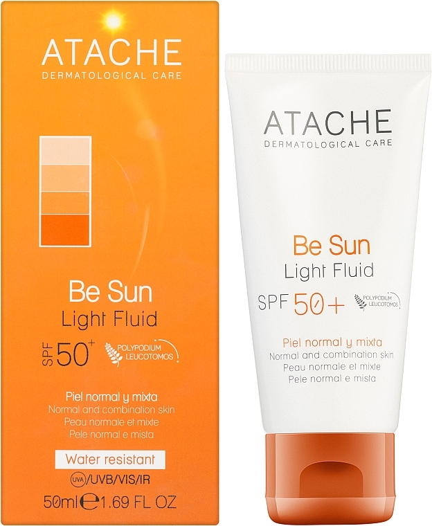 Anti-Aging-Sonnenschutzfluid - Atache Be Sun Light Fluid SPF 50+ — Bild N2