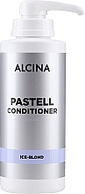 Pflegende Haarspülung zur Farbauffrischung von blonden Haare - Alcina Pastell Ice-Blond Conditioner — Bild N3