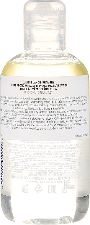Zweiphasiges Mizellenwasser für trockene und empfindliche Haut - Lumene Lahde Pure Arctic Miracle Biphase Micellar Water — Bild N4