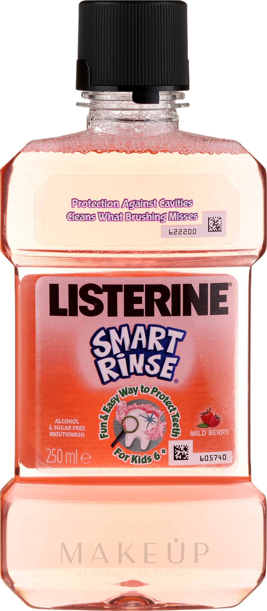 Mundspülung für Kinder mit Beerengeschmack 6+ Jahre - Listerine Smart Rinse Berry — Bild 500 ml