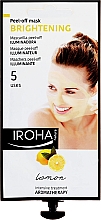Düfte, Parfümerie und Kosmetik Peel-Off Gesichtsmaske mit Zitrone - Iroha Nature Brightening Peel-Off Mask Lemon