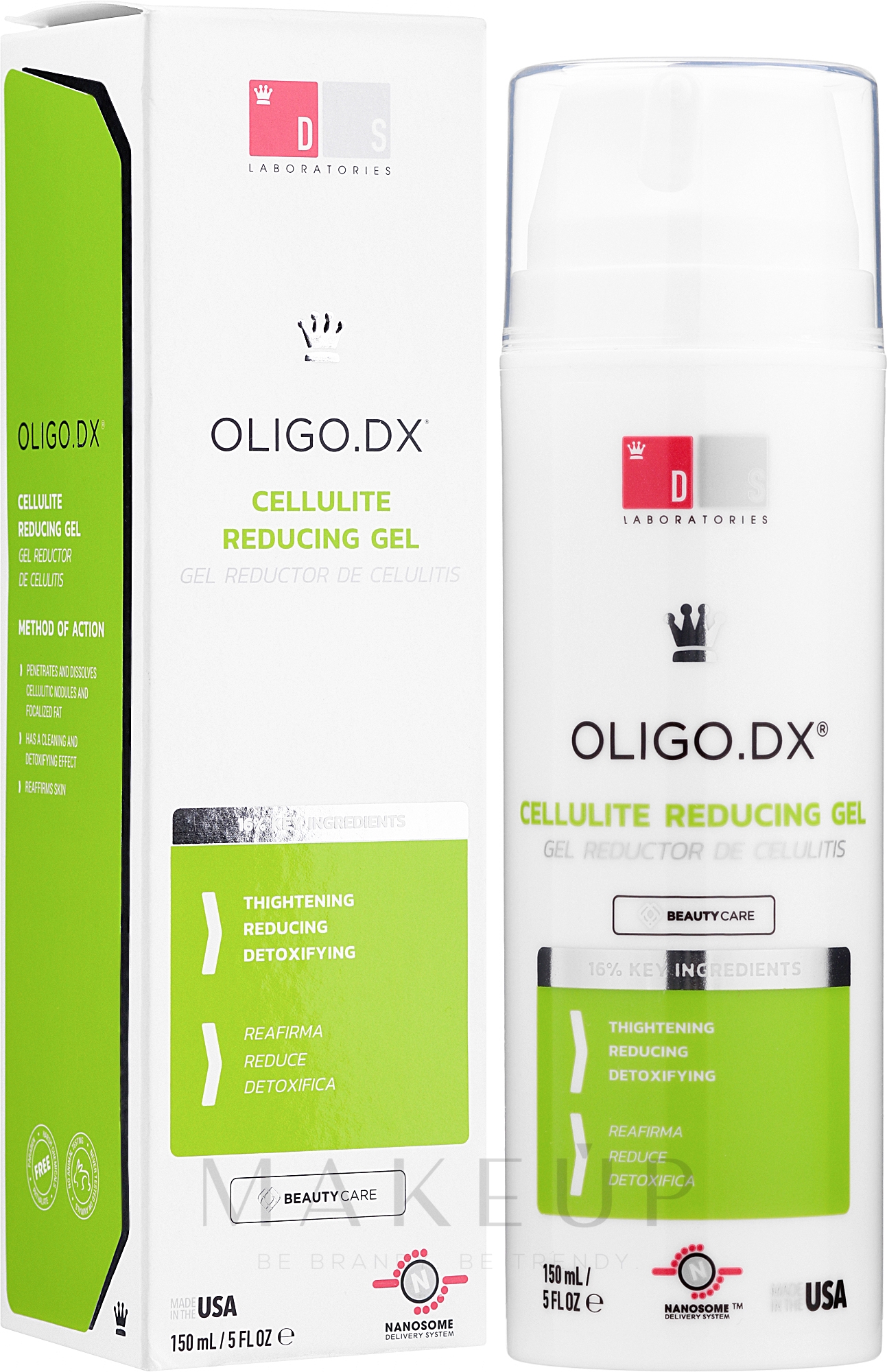 Körpergel gegen Cellulite - DS Laboratories Oligo.DX Anti-Cellulite Gel — Bild 150 ml