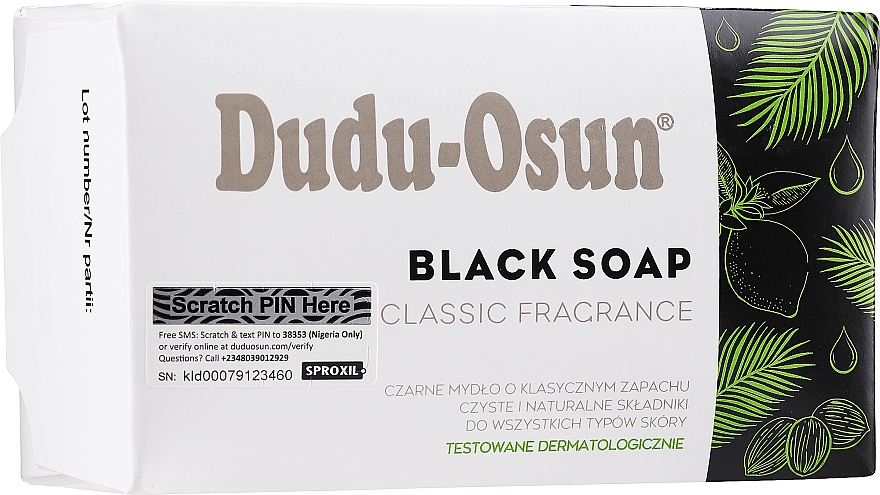 Schwarze Naturseife für Körper und Gesicht - Tropical Naturals Dudu-Osun Black Soap — Bild N1
