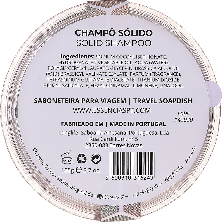 Natürliches festes Shampoo - Essencias De Portugal Solid Shampoo — Bild N2