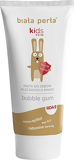 Zahnpasta für Kinder Kaugummi 3-6 Jahre - Biala Perla Kids Bubble Gum Toothpaste — Bild N2