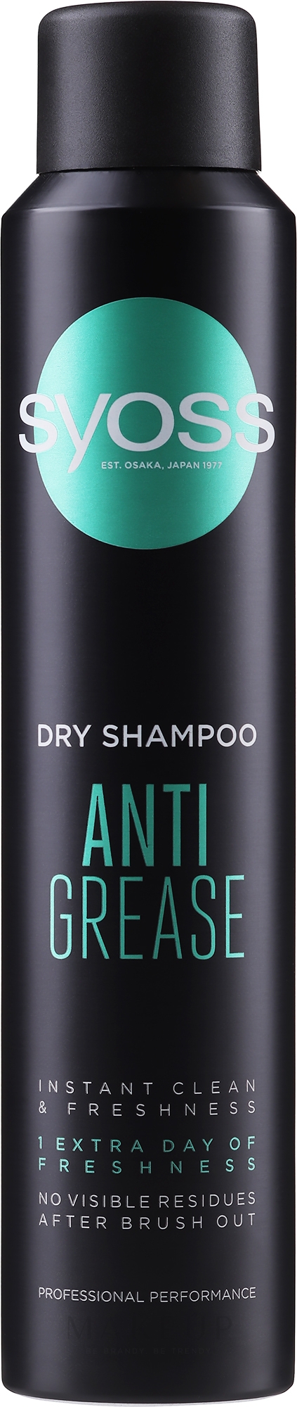 Trockenshampoo für schnell nachfettendes Haar - Syoss Anti-Grease Dry Shampoo — Bild 200 ml