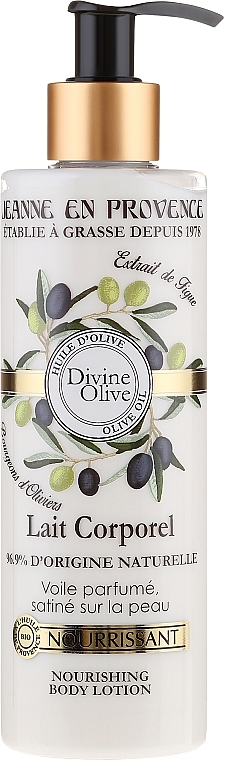 Pflegende Körperlotion mit Olivenöl - Jeanne en Provence Divine Olive Nourishing Body Lotion — Bild N1