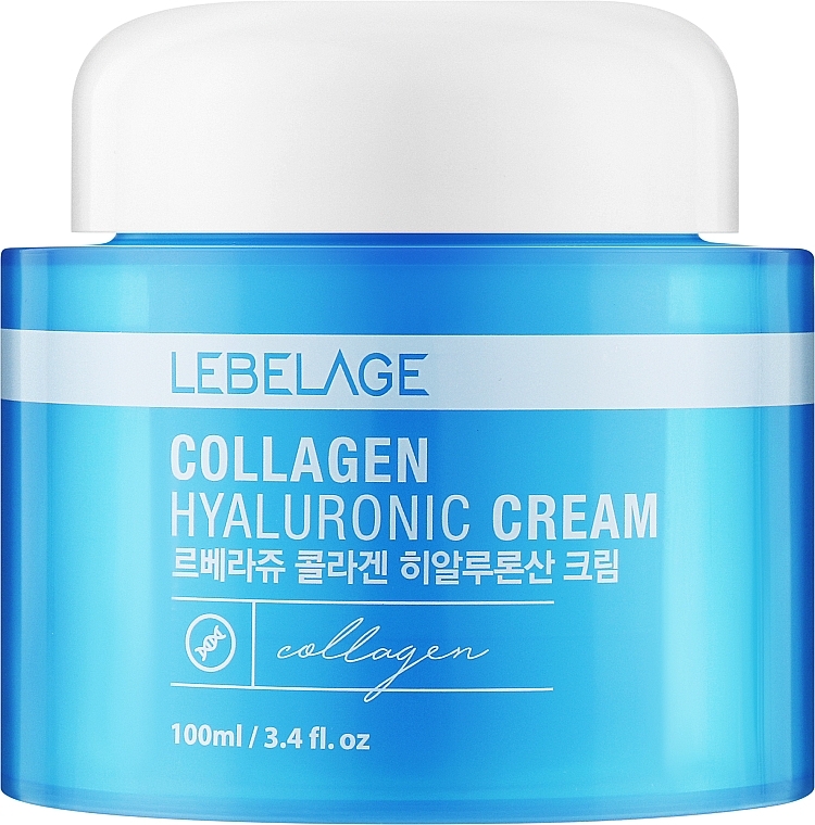 Nährende feuchtigkeitsspendende und glättende Gesichtscreme mit hydrolysiertem Kollagen - Lebelage Collagen Hyaluronic Cream — Bild N1