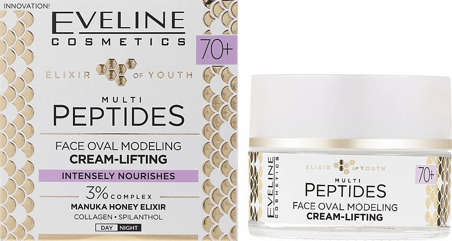 Lifting-Creme für die Modellierung der Gesichtskonturen - Eveline Cosmetics Elixir of Youth — Bild N2