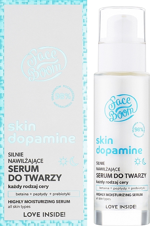 Feuchtigkeitsspendendes Gesichtsserum - FaceBoom Skin Dopamine Serum Do Twarzy — Bild N2