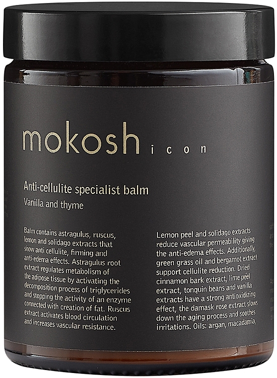 Anti-Cellulite-Körperbalsam "Vanille & Thymian" - Mokosh Cosmetics Body Balm Vanilla & Thyme