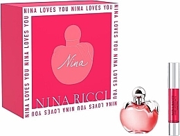 Düfte, Parfümerie und Kosmetik Duftset (Eau de Toilette 50 ml + Lippenstift 2,5 g) - Nina Ricci Nina