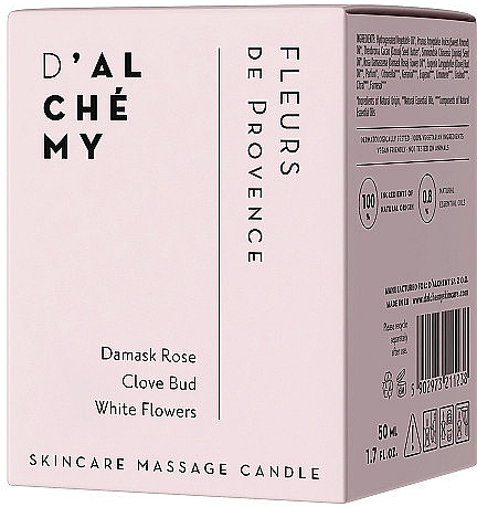 Massagekerze für den Körper Provenzalische Blumen - D'Alchemy Fleurs De Provence Skincare Massage Candle — Bild N2