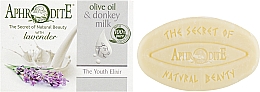 Düfte, Parfümerie und Kosmetik Olivenseife Elixier der Jugend mit Eselsmilch und Lavendelaroma - Aphrodite Advanced Olive Oil & Donkey Milk