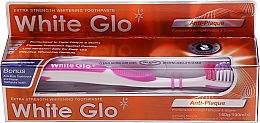 Düfte, Parfümerie und Kosmetik Zahnpflegeset - White Glo Anti-Plaque (Zahnpasta 100 ml, Zahnbürste 1 St. und Zahnseide 1 St.)