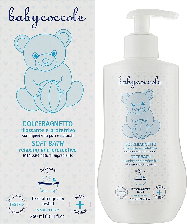 Sanftes, weichmachendes und feuchtigkeitsspendendes Shampoo und Duschgel für Babys - Babycoccole Soft Bath — Bild N2