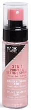 Düfte, Parfümerie und Kosmetik Make-up-Fixierer - Magic Studio 3In 1 Primer & Setting Spray