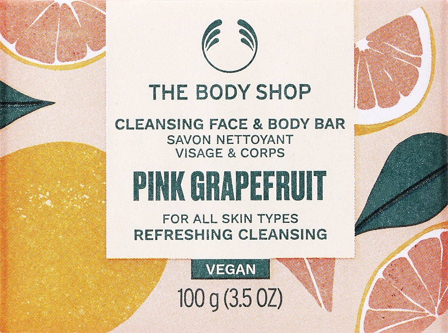 Gesichts- und Körperseife - The Body Shop Pink Grapefruit Cleansing Face & Body Bar  — Bild N1
