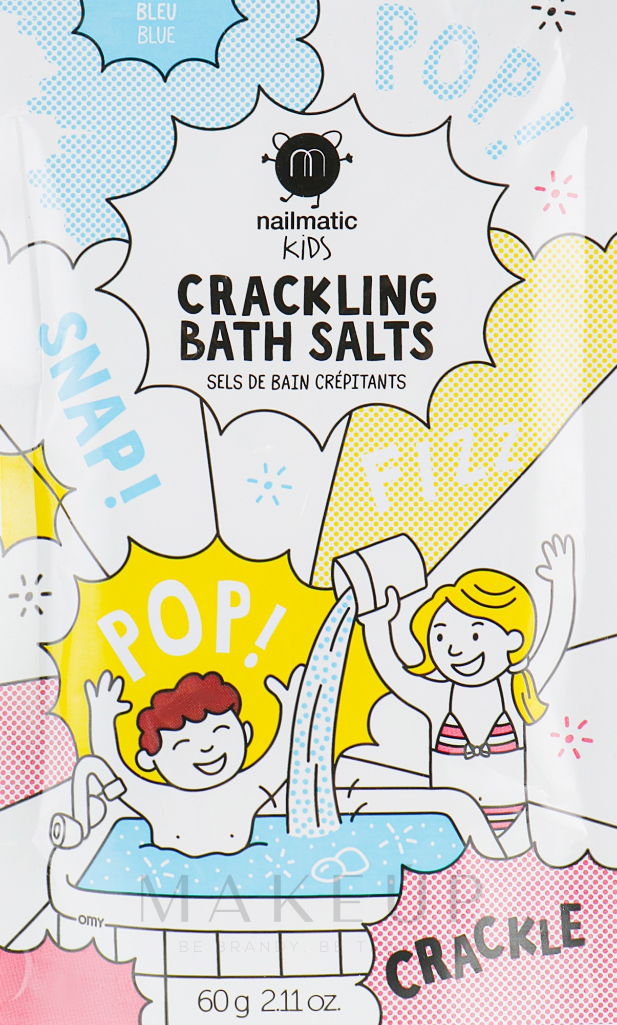 Sprudelndes farbiges Badesalz - Nailmatic Colored Bath Salts — Bild Pink