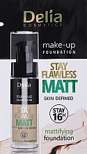 Delia Stay Flawless Matt Skin Defined (Probe) - Mattierende Foundation — Bild N1