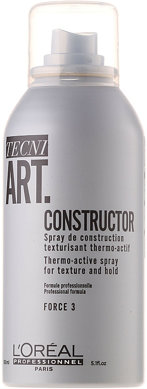 Texturierender Haarspray mit Thermoschutz - L'Oreal Professionnel Tecni.art Constructor Thermo-Active Spray — Foto N1