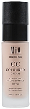 Düfte, Parfümerie und Kosmetik CC Gesichtscreme - Mia Cosmetics Paris CC Coloured Cream SPF30