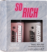 Düfte, Parfümerie und Kosmetik Nagelset - Makeup Obsession Nail Duo Gift Set (Nagellack 2x8ml)