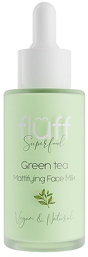 Mattierende Gesichtsreinigungsmilch mit grünem Tee - Fluff Green Tea Mattifying Face Milk — Bild N1