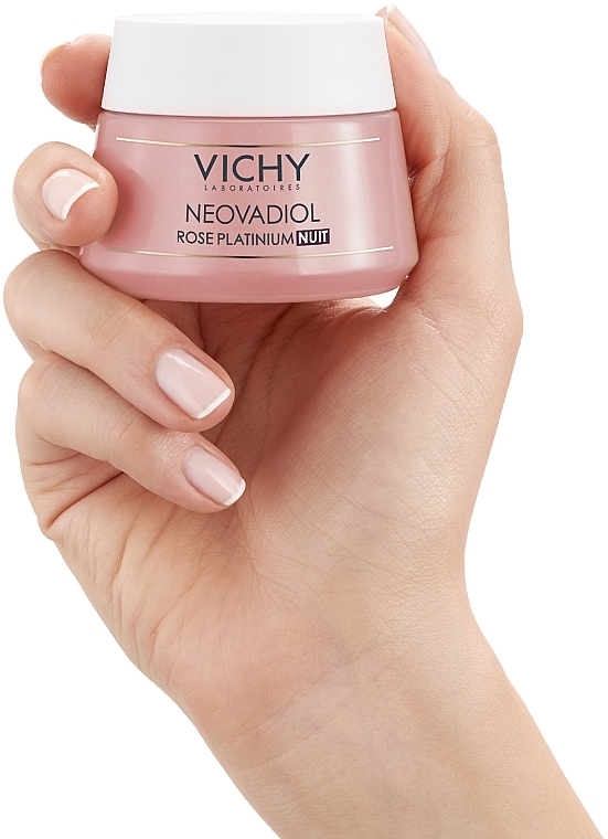 Revitalisierende und stärkende Rosé-Creme für reife Haut - Vichy Neovadiol Rose Platinum Night Cream — Bild N11