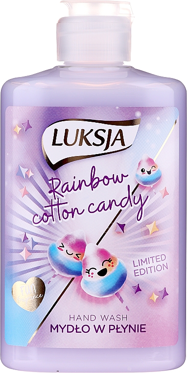 Flüssige Handseife Regenbogen-Zuckerwatte - Luksja Rainbow Cotton Candy Hand Wash
