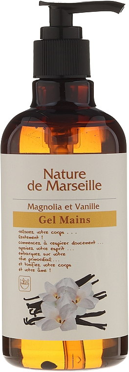 Pflegendes Handwaschgel mit Magnolien- und Vanilleduft - Nature de Marseille Magnolia&Vanilla Gel — Bild N1