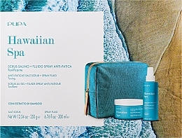 Körperpflegeset - Pupa Hawaiian Spa Kit 3 (Körperpeeling 350g + Fluid-Spray 200ml + Kosmetiktasche) — Bild N1