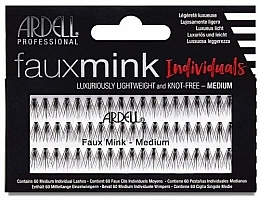 Wimpernbüschel-Set - Ardell Faux Mink Individuals Knot Free Medium Black — Bild N1